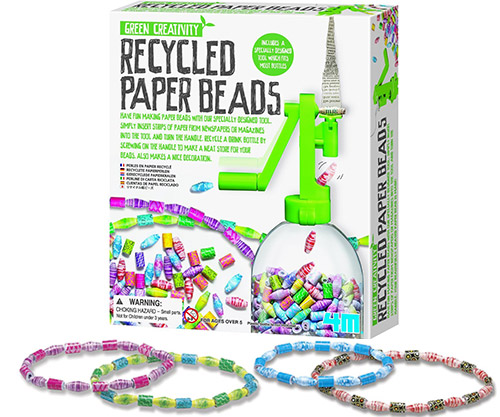 recycled paper beads kit by 4M
