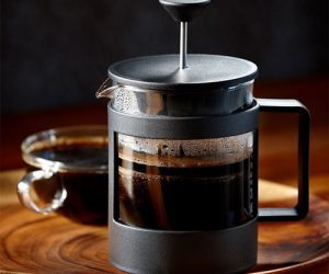 french press by starbucks and bodum