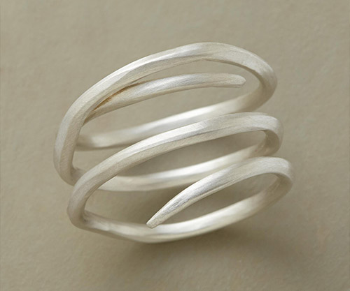 silver snake ring by sarah mcguire